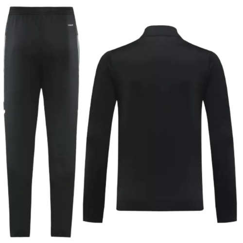 Agasalho de Viagem Manchester United - Masculino - Preto e Branco - EOASPORTS 