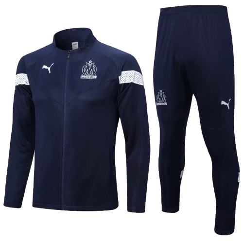 Agasalho de Viagem Olympique de Marseille - Masculino - Azul Marinho - EOASPORTS 