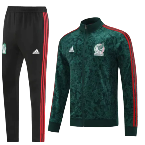 Agasalho de Viagem Seleção México - Masculino - Verde e Vermelho - EOASPORTS 