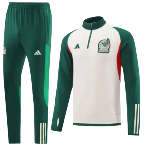 Conjunto de Treino Seleção México - Masculino - Beje e Verde - EOASPORTS 
