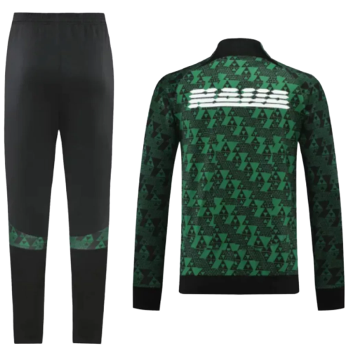 Agasalho de Viagem Seleção Nigéria - Masculino - Preto e verde - EOASPORTS 