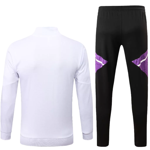 Agasalho de Viagem Real Madrid - Masculino - Branco e Lilás - EOASPORTS 