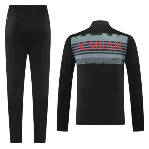 Agasalho de Viagem Milan - Masculino - Preto e Cinza - EOASPORTS 