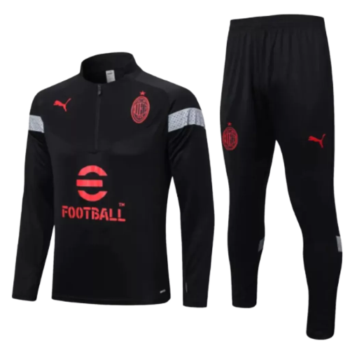 Conjunto de Treino Milan - Masculino - Preto - EOASPORTS 