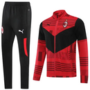 Agasalho de Viagem Milan - Masculina - Preto e Vermelho - EOASPORTS 