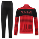 Agasalho de Viagem Milan - Masculina - Preto e Vermelho - EOASPORTS 