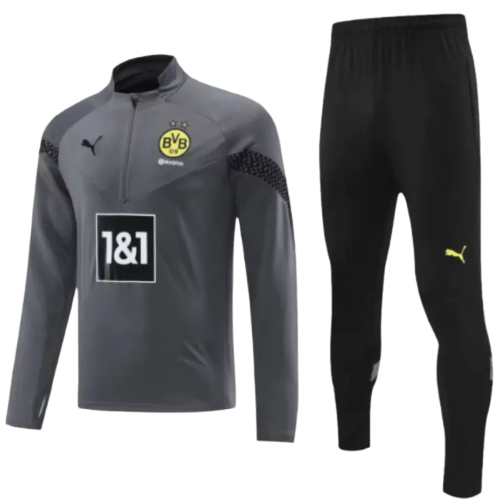 Conjunto de Treino Borussia Dortmund - Masculino - Cinza - EOASPORTS 
