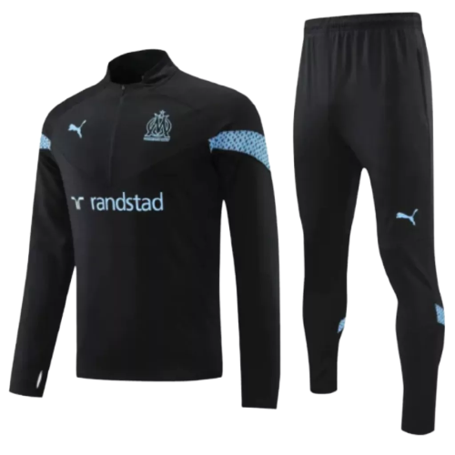 Conjunto de Treino Olympique de Marseille - Masculino - Preto - EOASPORTS 