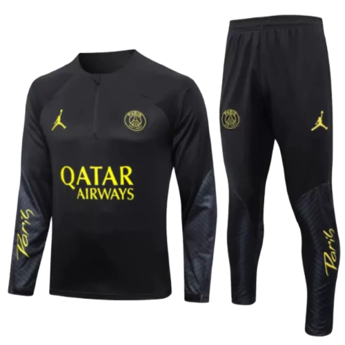 Conjunto de Treino PSG - Masculino - Preto - EOASPORTS 
