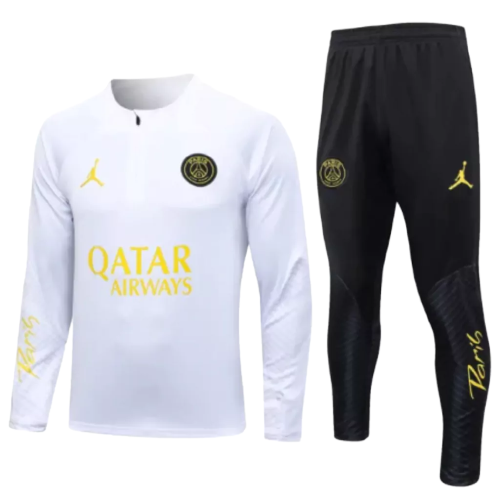Conjunto de Treino PSG - Masculino - Branco - EOASPORTS 